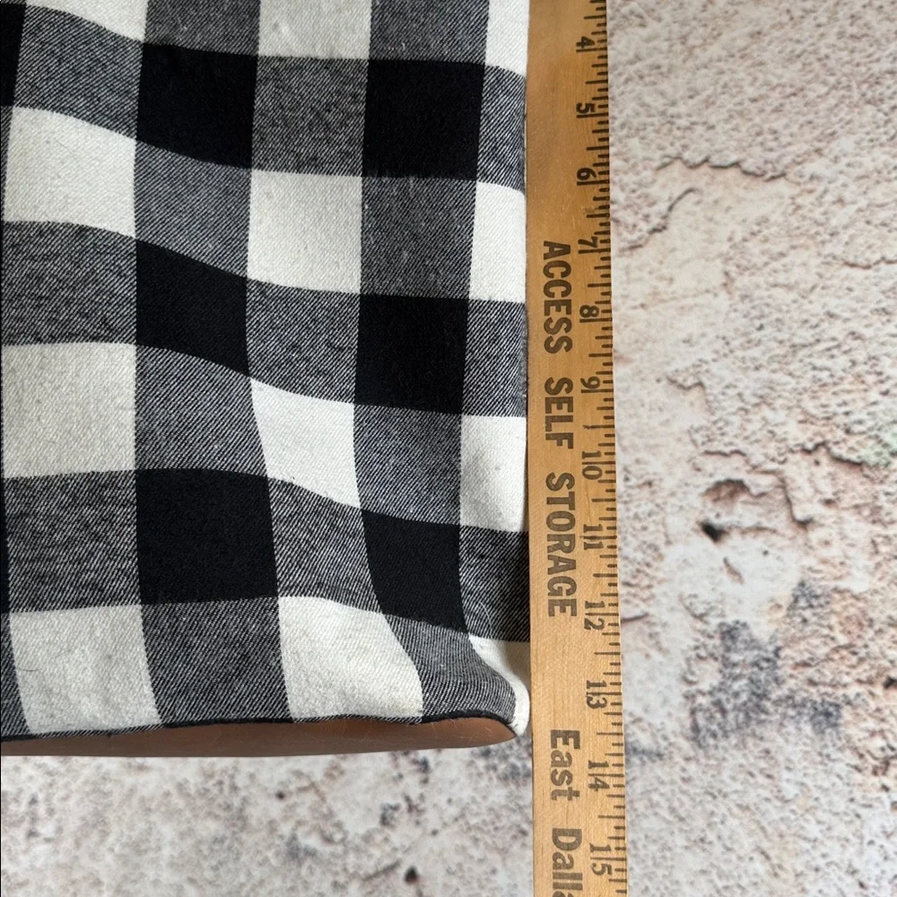 Black and White Checkered Tote Bag. S19